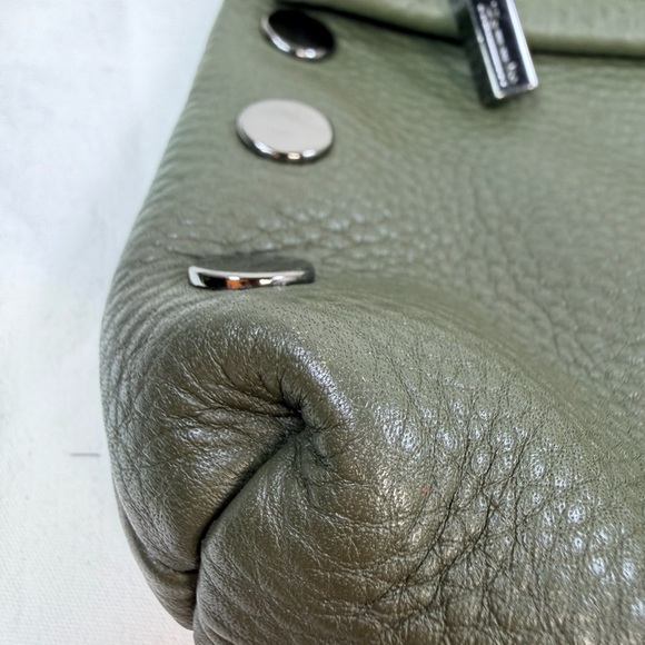 Hammitt VIP Olive Green Leather Crossbody Shoulder Bag Gunmetal Hardware - Picture 3 of 16
